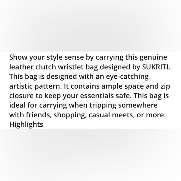 Mustard Handpainted Genuine Pebbled Leather Wristlet Clutch - Picture 10 of 14